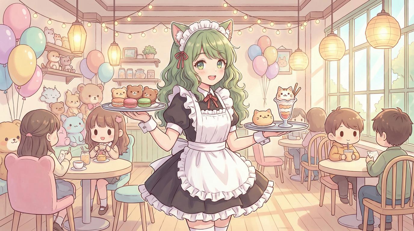 黑料猫咖女仆cosplay视频